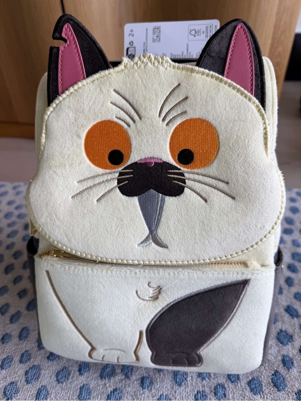 Loungefly Luca Machiavelli Mini Backpack with Pink Ear Accents